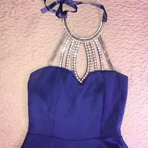 Royal Blue / diamond / dress / homecoming